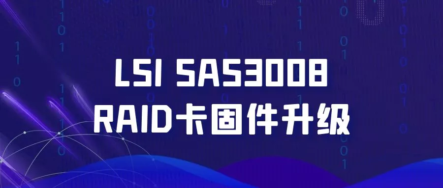 LSI SAS3008 RAID卡固件升级